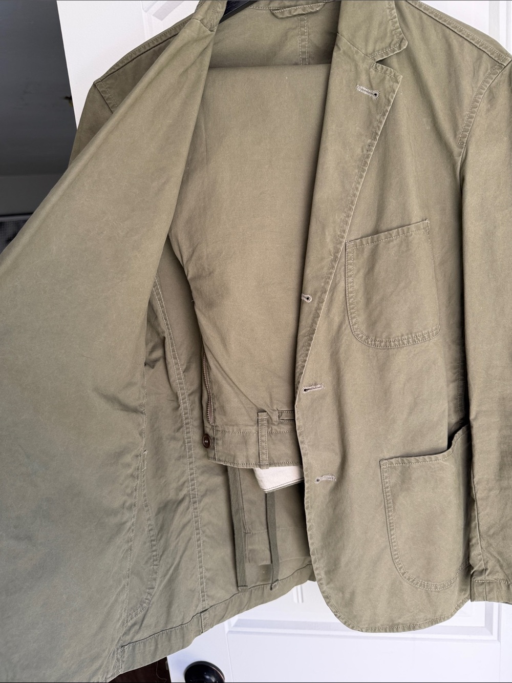 Buck Mason Olive Green Two-Piece Suit - Picture 2 of 9